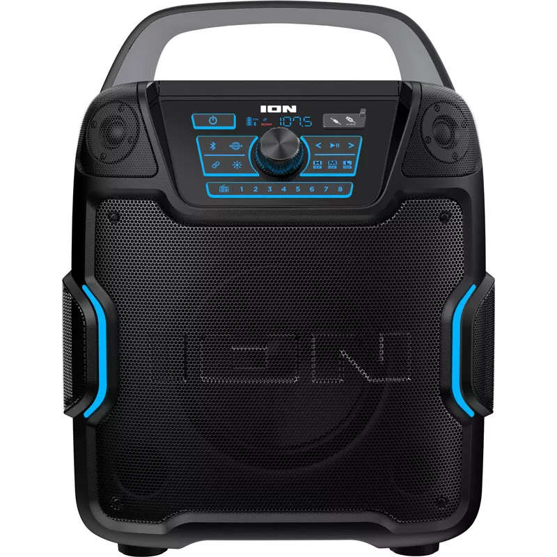 ION Audio - Sport 320° 200W Portable Bluetooth Battery Powered All-Weather Speaker with Premium 5-Speaker 320 Sound - Black