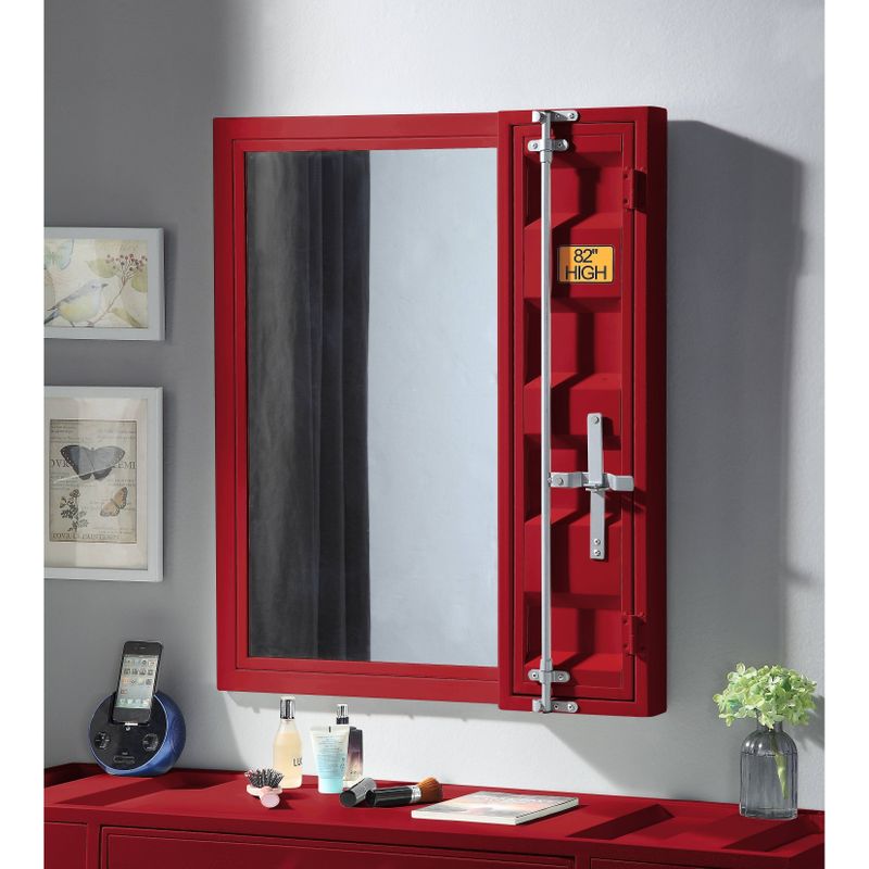 ACME Cargo Vanity Mirror in Red