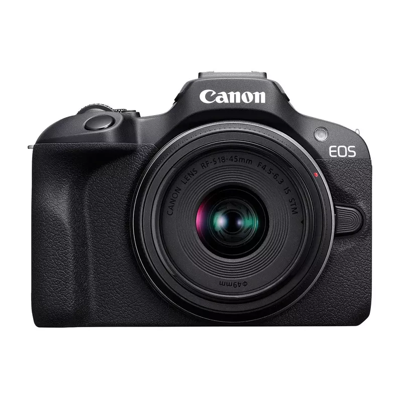 Canon - EOS R100 24.1MP 4K Video Mirrorless Camera with RF-S 18-45mm f/4.5-6.3 IS STM Lens
