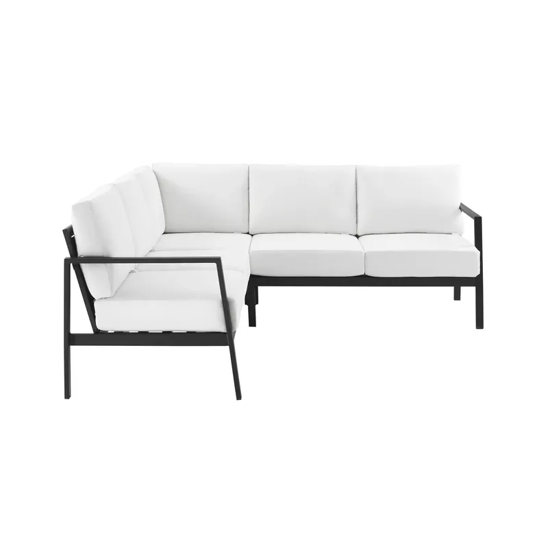 Albin Aluminum Outdoor Sectional White