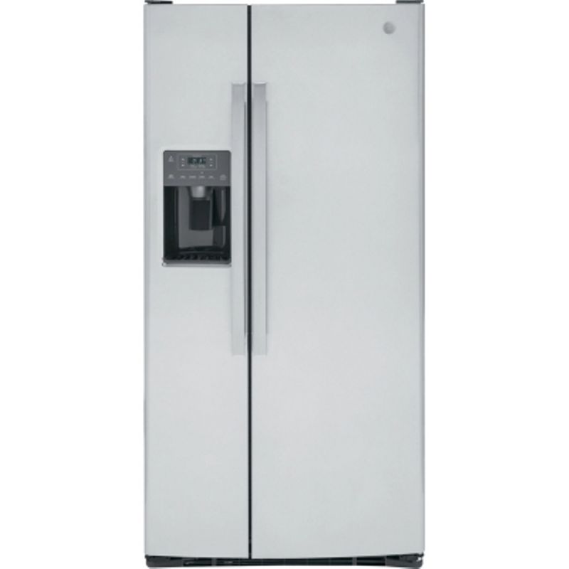 Ge 23 Cu. Ft. Fingerprint Resistant Stainless Steel Side-by-side Refrigerator
