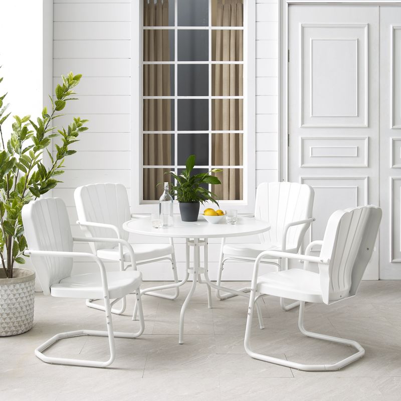 Ridgeland 5-piece Outdoor Dining Set - White
