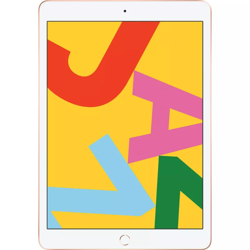 Apple - Geek Squad Certified Refurbished 10.2-Inch iPad - - (7th Generation) with Wi-Fi - 32GB - Gold