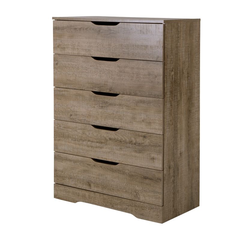 South Shore Holland 5-drawer Chest - Weathered Oak