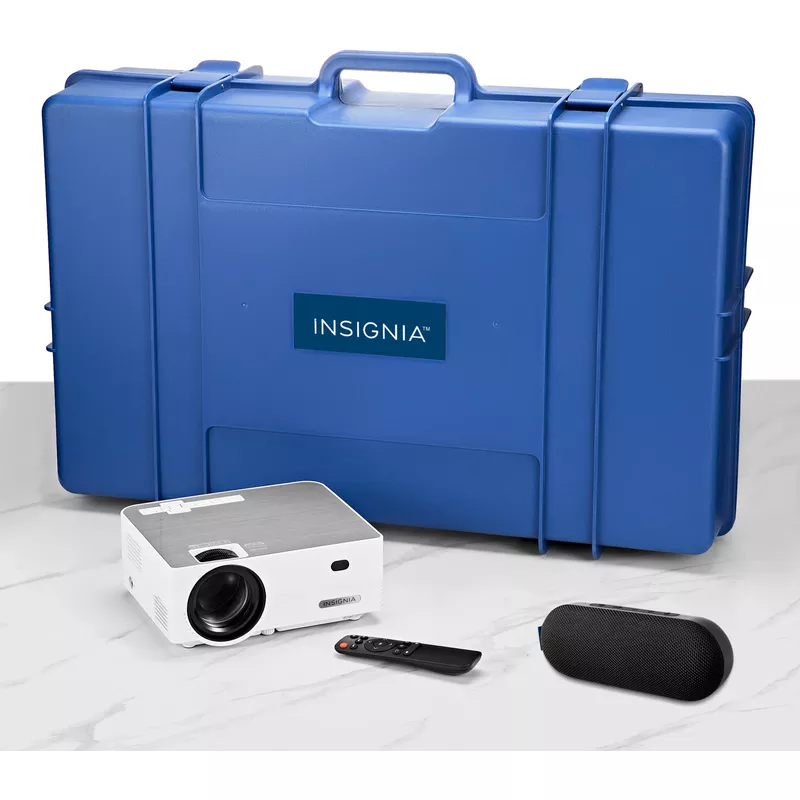 Rent to own Insignia™ Complete Outdoor Projector Kit with 91” Folding