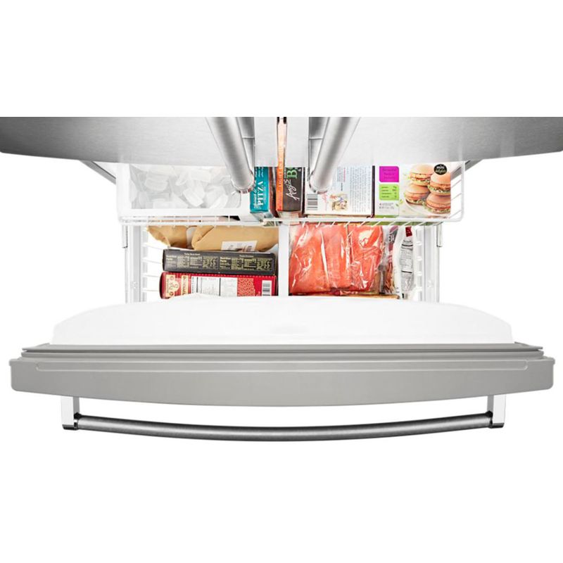 Alt View Zoom 13. KitchenAid - 20 Cu. Ft. French Door Counter-Depth Refrigerator - Stainless steel