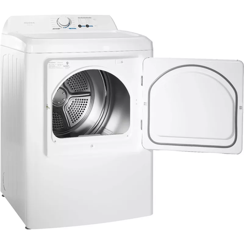 Insignia™ - 6.7 Cu. Ft. Electric Dryer with Sensor Dry - White