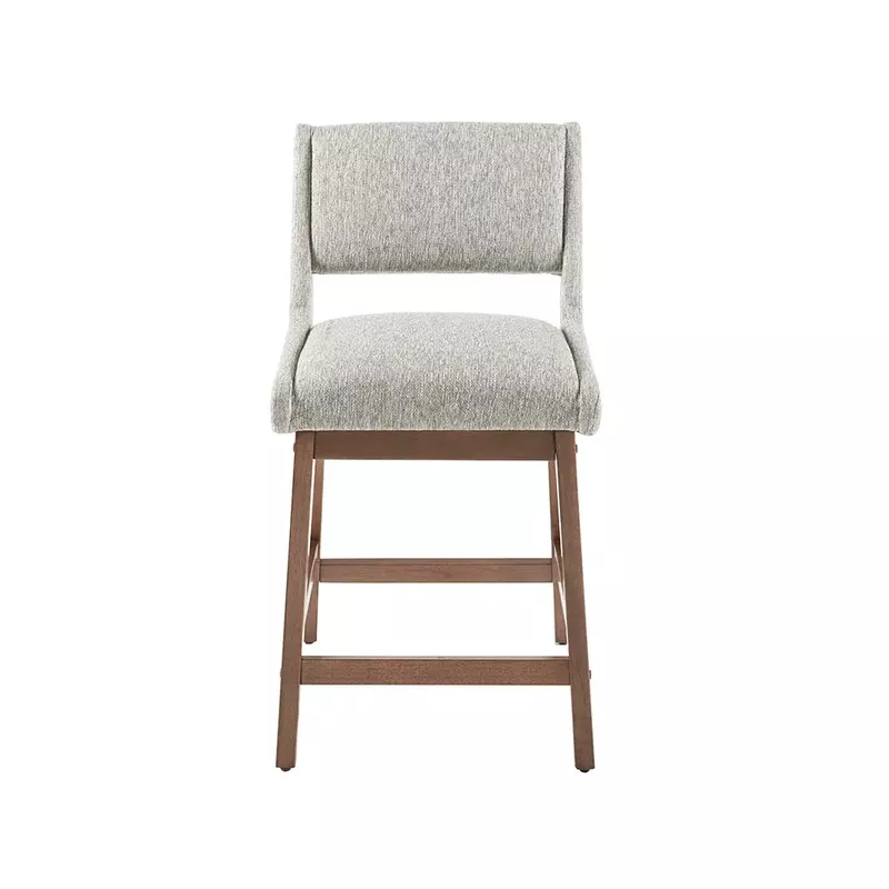 Brooklyn Light Grey Upholstered Counter Stool