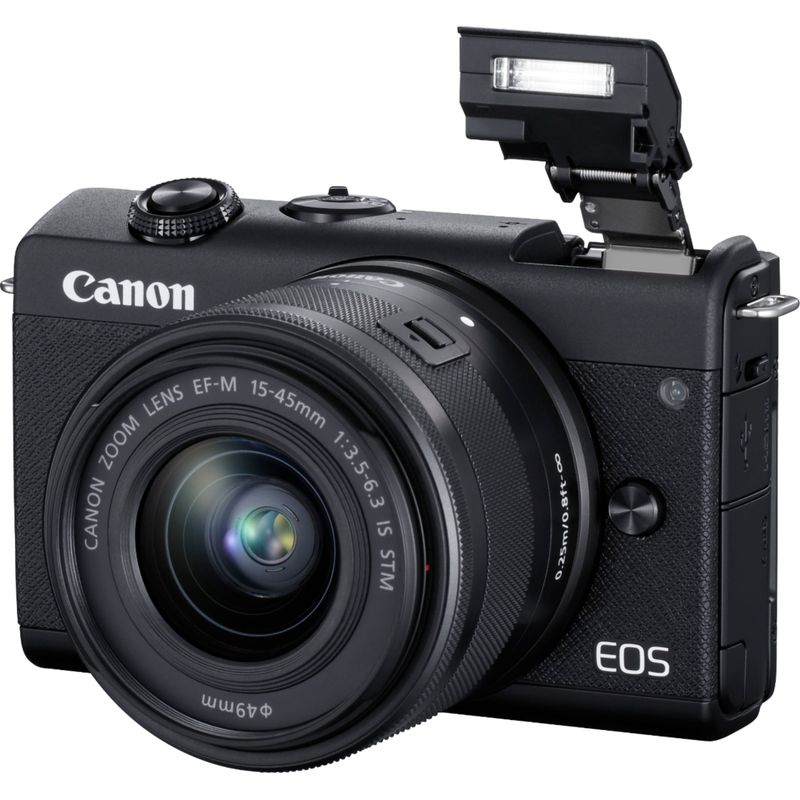 Alt View Zoom 25. Canon - EOS M200 Mirrorless Camera with EF-M 15-45mm Lens Content Creator Kit - Black