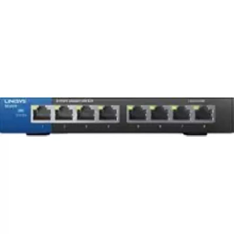Linksys - 8-Port Gigabit Ethernet Switch - Black