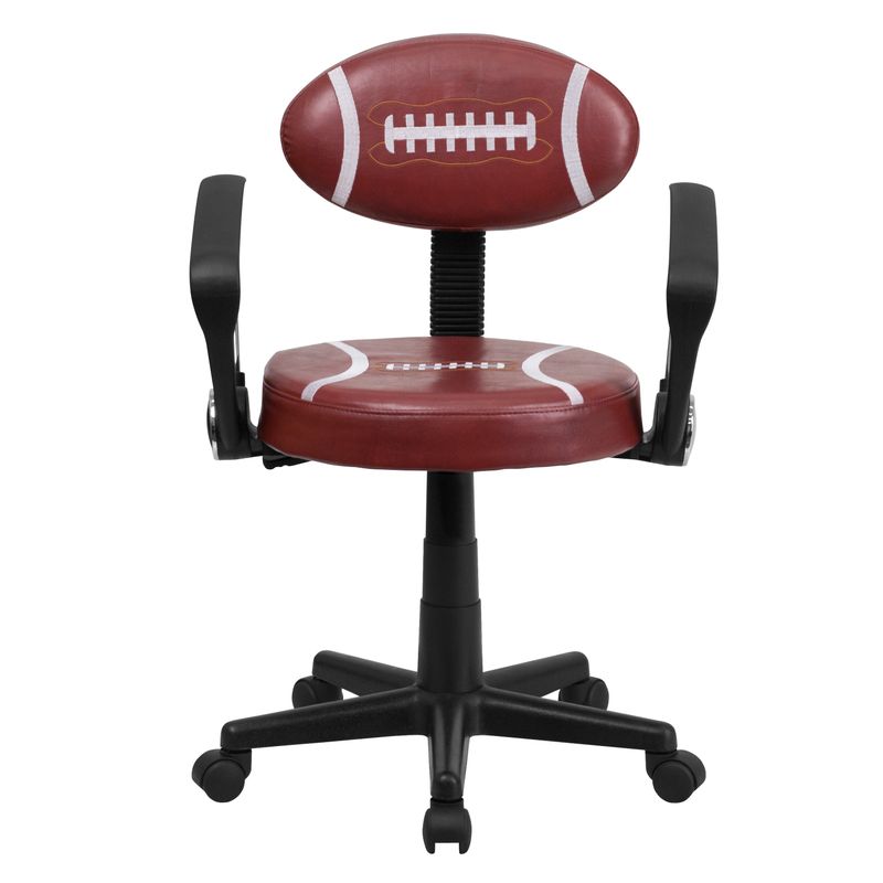 Sports Swivel Task Office Chair with Arms - Basketball