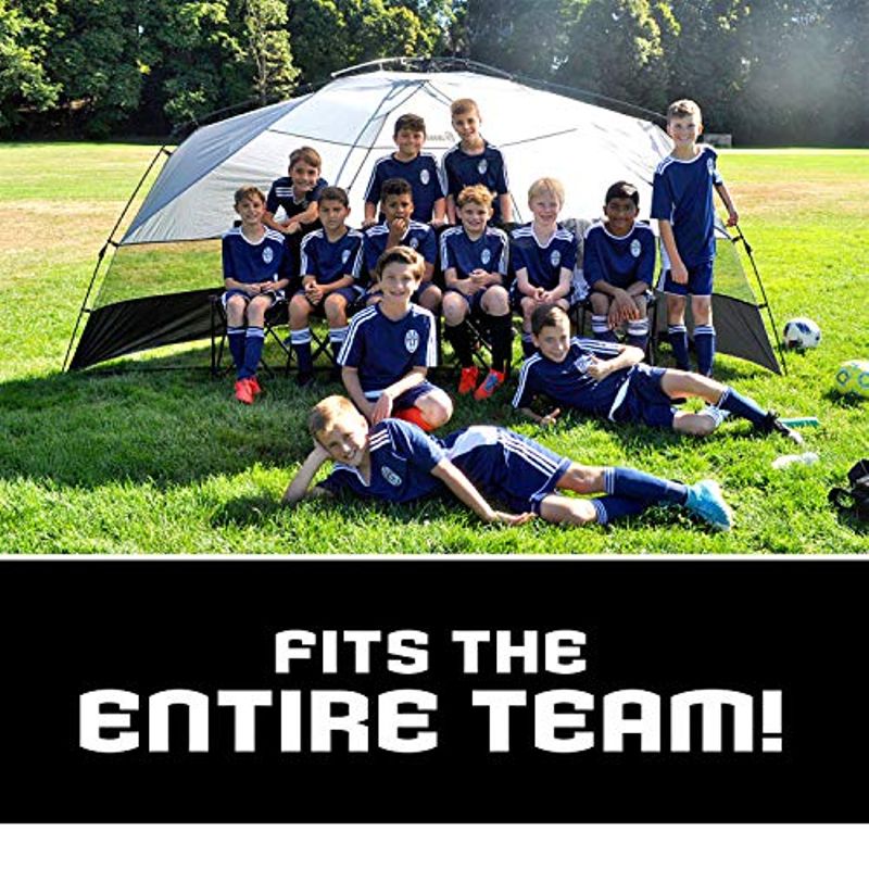 Franklin Sports Sideline Team Sunblocker Shelter - Easy Set Up - Portable and UPF 50+ Protected - Great for Beach and Sports Games -...