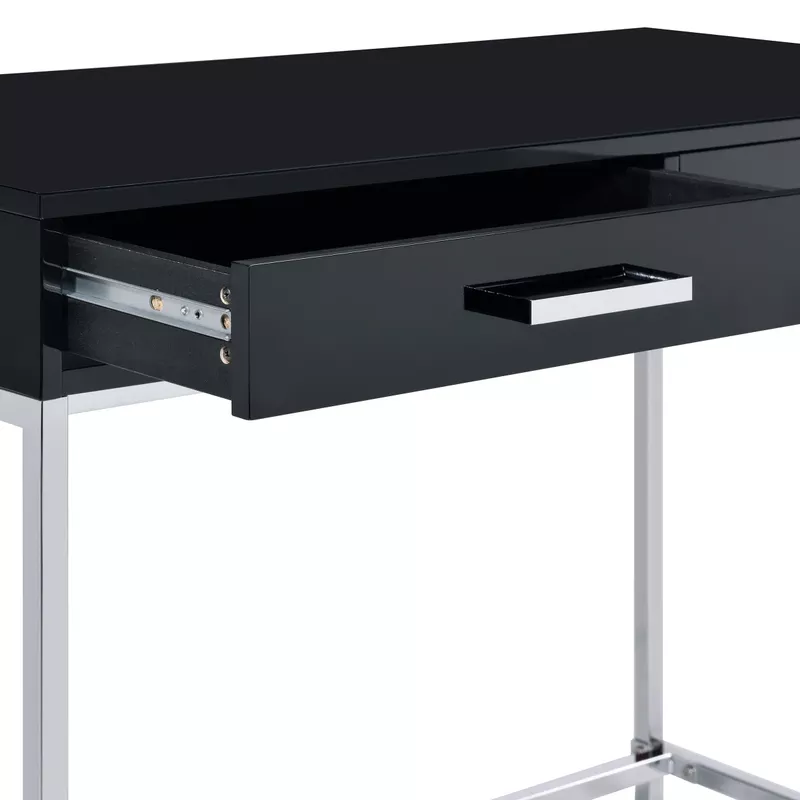 OSP Home Furnishings - Alios Desk - Black/Chrome