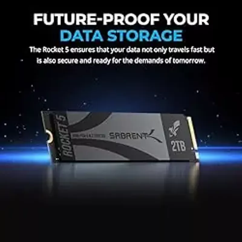 SABRENT Rocket 5 2TB Advanced Performance Internal M.2 PCIe GEN 5 14GB/s X4 NVMe SSD (SB-RKT5-2TB)