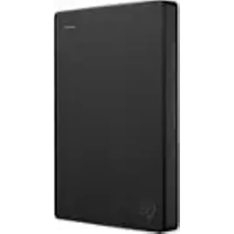 Seagate - 2TB External USB 3.0 Portable Hard Drive with Rescue Data Recovery Services - Black