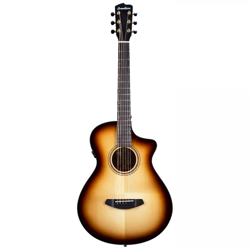 Breedlove Artista Pro Concertina CE Acoustic Electric Guitar. Burnt Amber European-Myrtlewood