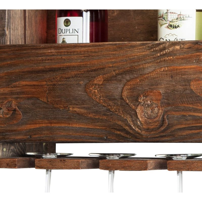 Carbon Loft Kenyon Reclaimed Wood Wine Rack - Brown