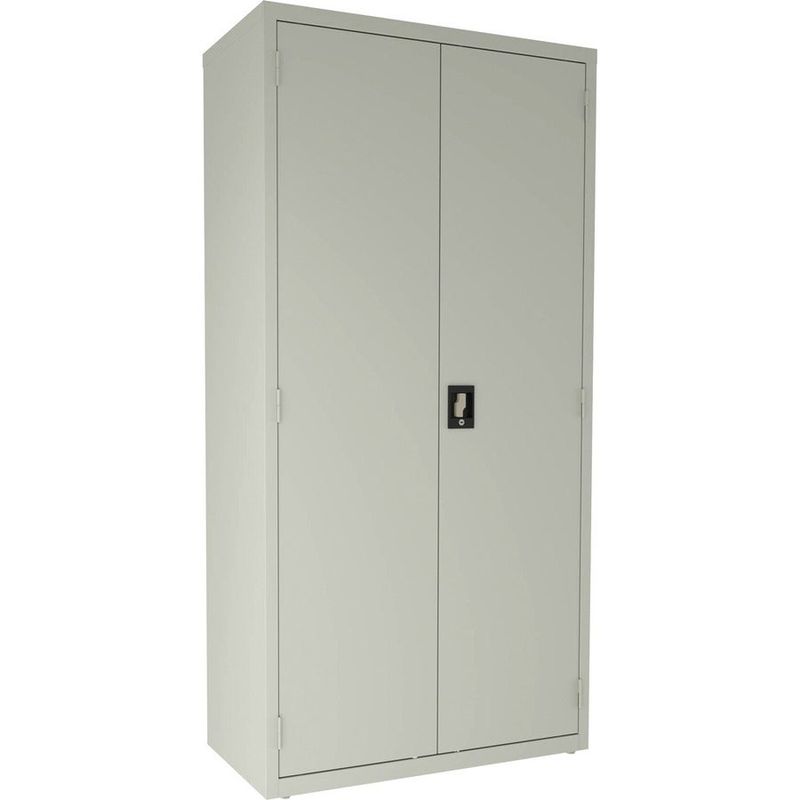 Janitorial Cabinet, Locking Storage, 36"x18"x72", LGY - Grey - Steel Finish
