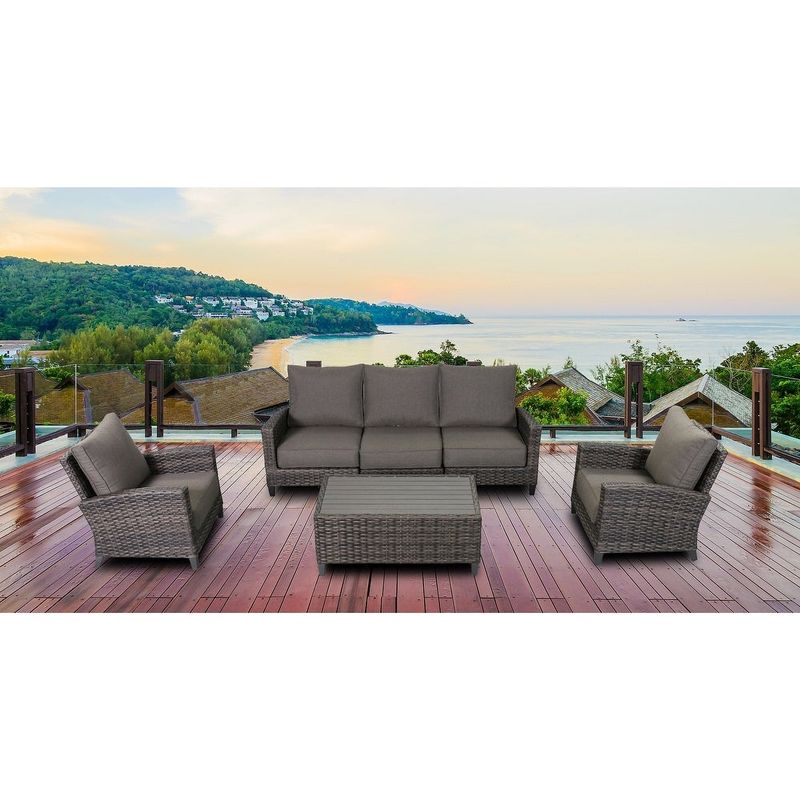 Rent to own Barbados Sofa Outdoor Patio Furniture Rattan Wicker
