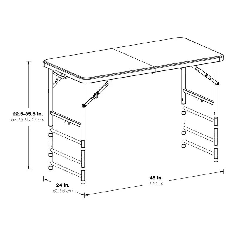 WorkSmart - Resin Table - Gray