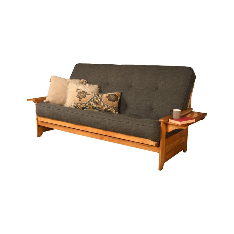 Rent to own Somette Phoenix Queensize Futon Set in Butternut Finish