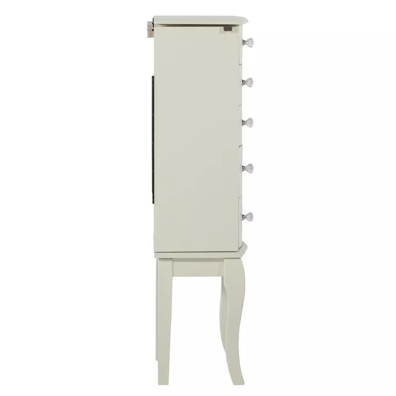 Felicity Jewelry Armoire White