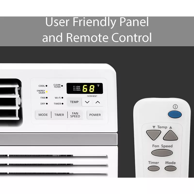 LG - 24,500 BTU Window Smart Air Conditioner with Remote