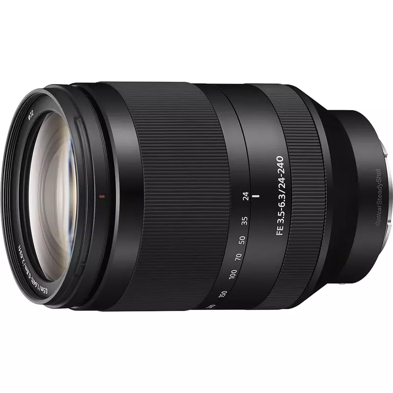 Sony - FE 24-240mm f/3.5-6.3 OSS Full-Frame E-Mount Telephoto Zoom Lens - Black