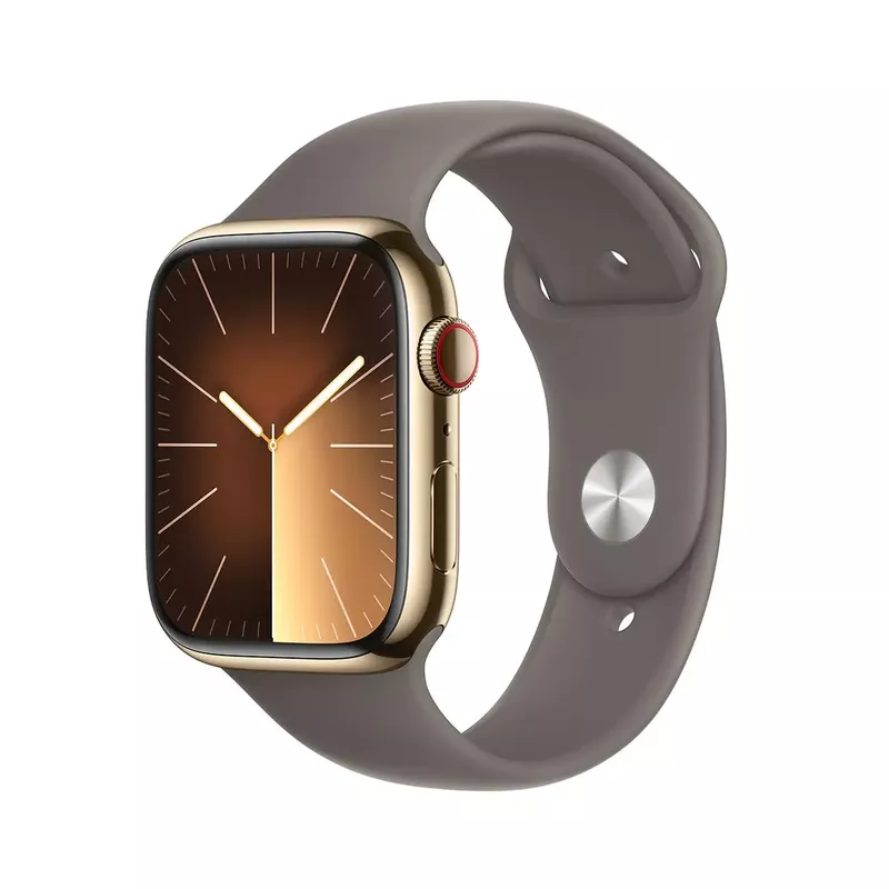 Apple Watch Series 9 (GPS + Cellular) 45mm Midnight Aluminum Case with Midnight Sport Band with Blood Oxygen - M/L - Midnight