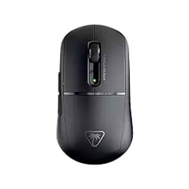 Turtle Beach Burst II Air - 2.4GHz Wireless Gaming Mouse: 47g Ultra Lightweight, Optical Switches, Symmetrical, 26K DPI Optical Sensor, Bluetooth, 120-hour Battery, USB-C Cable - Black