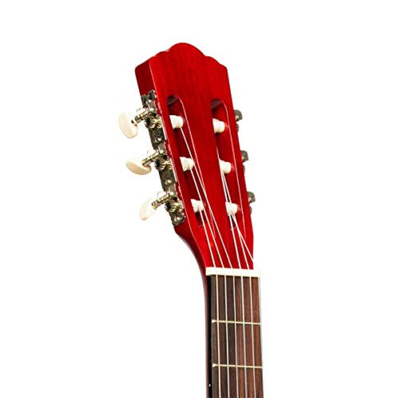 Stagg 6 String Classical Guitar, Right, Red, Full Size (SCL50-RED)