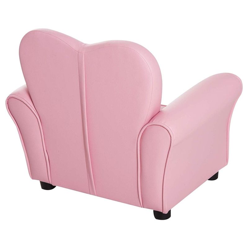 Taylor & Olive Estella Pink Upholstered Kids Chair - Pink