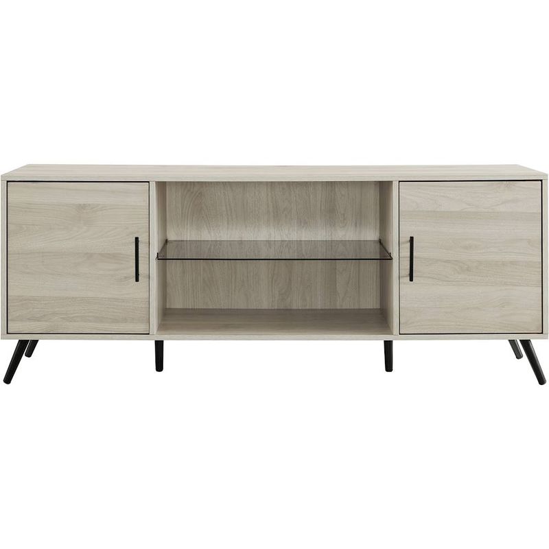 Front Zoom. Walker Edison - Mid Century Modern TV Stand Cabinet for Most TVs Up to 65" - Birch