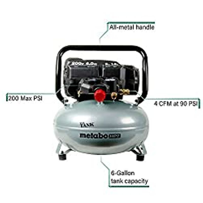 Metabo HPT Air Compressor | THE TANK™ | 200 PSI | 6 Gallon | Pancake | EC914S