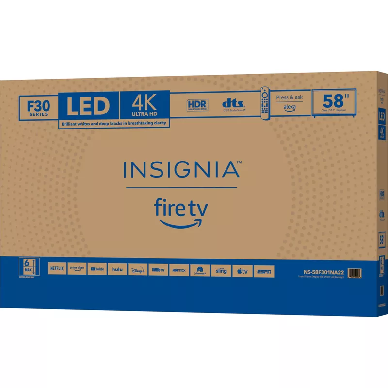 Insignia™ - 58" Class F30 Series LED 4K UHD Smart Fire TV