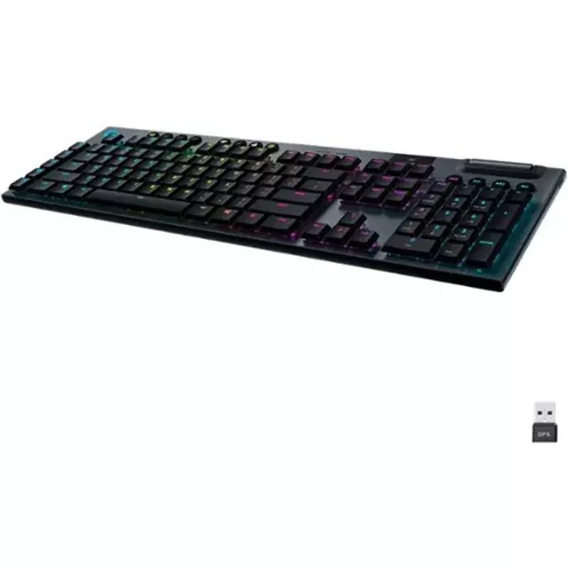 Logitech - G915 LIGHTSPEED Full-size Wireless Mechanical GL Linear Switch Gaming Keyboard with RGB Backlighting - Black