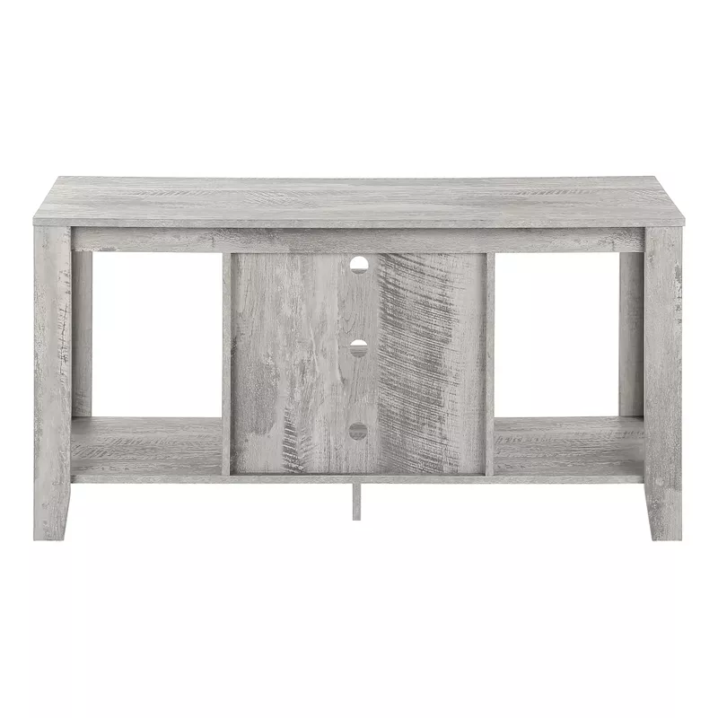 TV Stand/ 48 Inch/ Console/ Media Entertainment Center/ Storage Shelves/ Living Room/ Bedroom/ Laminate/ Grey/ Contemporary/ Modern