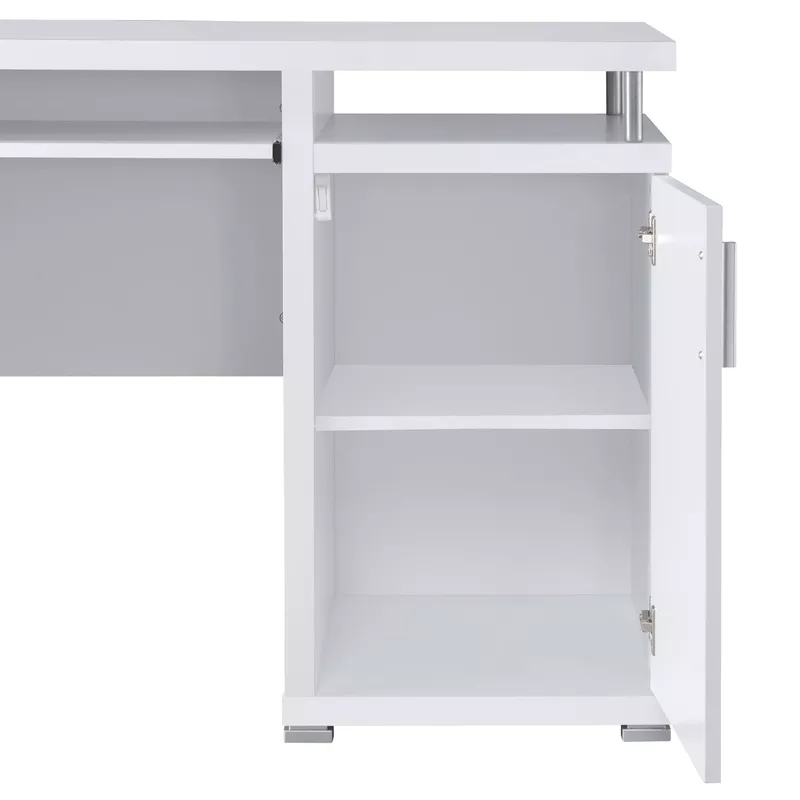 Tracy 2-drawer Computer Desk White