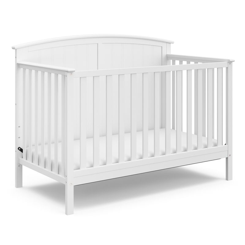 Storkcraft Steveston 4-in-1 Convertible Crib - Converts to Toddler Bed, Daybed, and Full-Size Bed, 3 Adjustable Mattress Heights -...