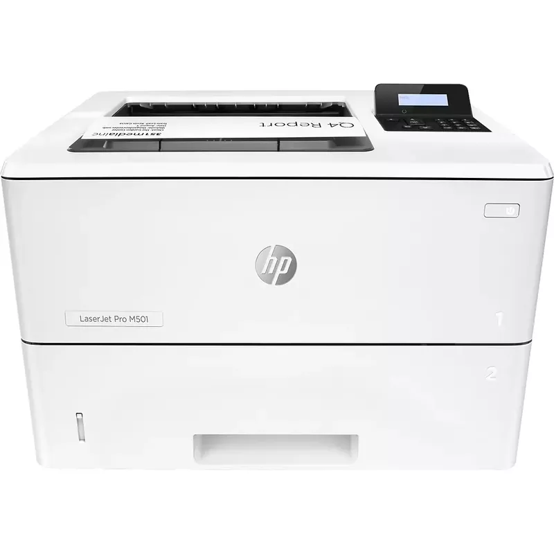 HP - LaserJet Pro M501dn Black-and-White Laser Printer - White