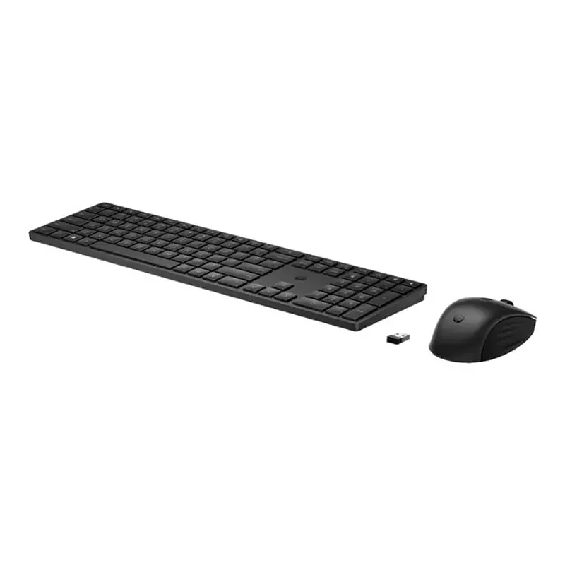 HP 655 - keyboard and mouse set - US - black