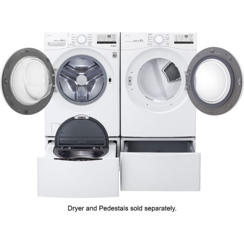 Alt View Zoom 22. LG - 4.5 Cu. Ft. High Efficiency Stackable Front-Load Washer with 6Motion Technology - White