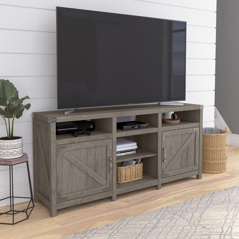 Cottage Grove 65W Farmhouse TV Stand for 75 Inch TV by Bush Furniture - Cottage White
