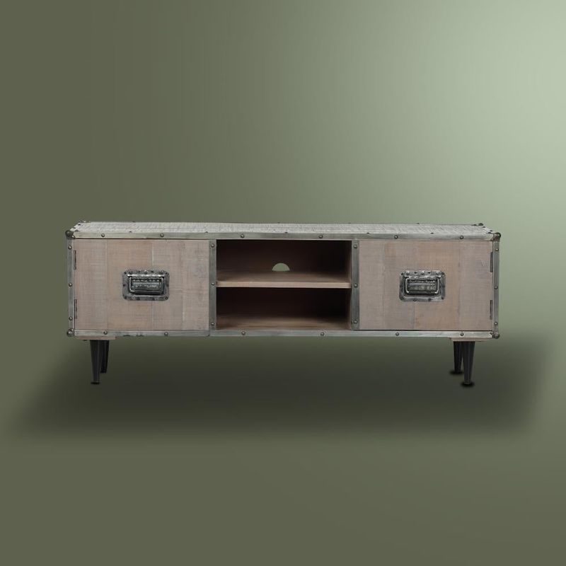 2 Door 58'' TV Cabinet - Grey
