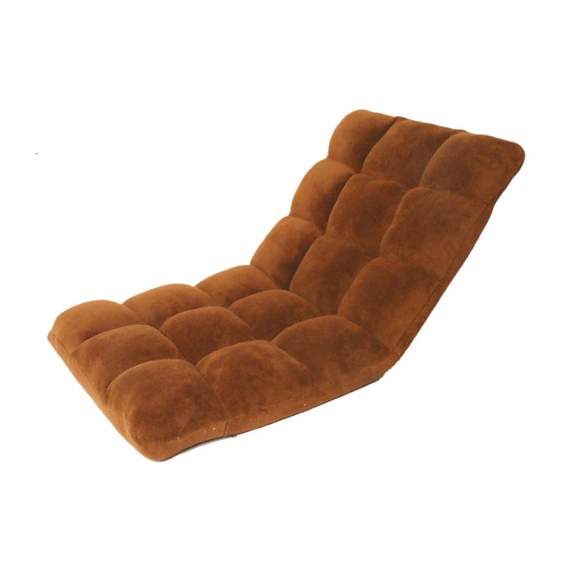 Chic Home Armless Quilted Recliner Chair, Brown - 43.3x21.65x5.12-Brown