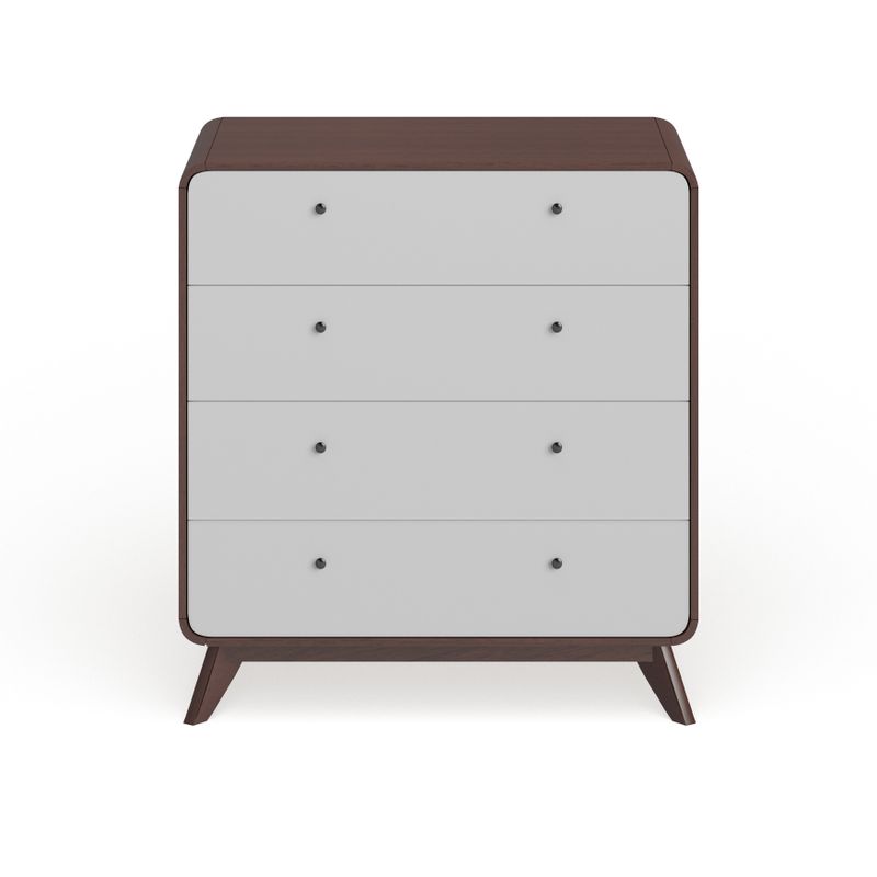 Carson Carrington Hafnarfijorour Mid-century Modern 4-drawer Chest - Walnut - 4-drawer