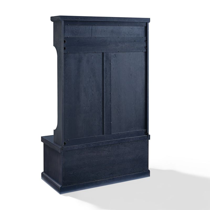 Rent to own Seaside Hall Tree In Distressed Navy Finish Blue