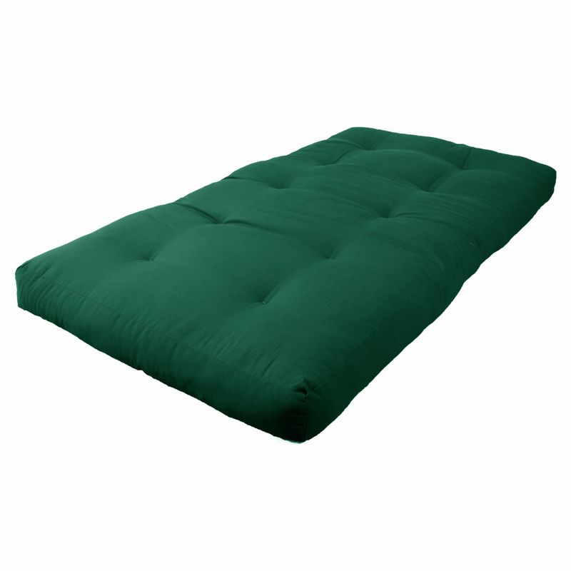 6-inch Thick Twill Futon Mattress (Twin, Full, or Queen) - Full - Sage