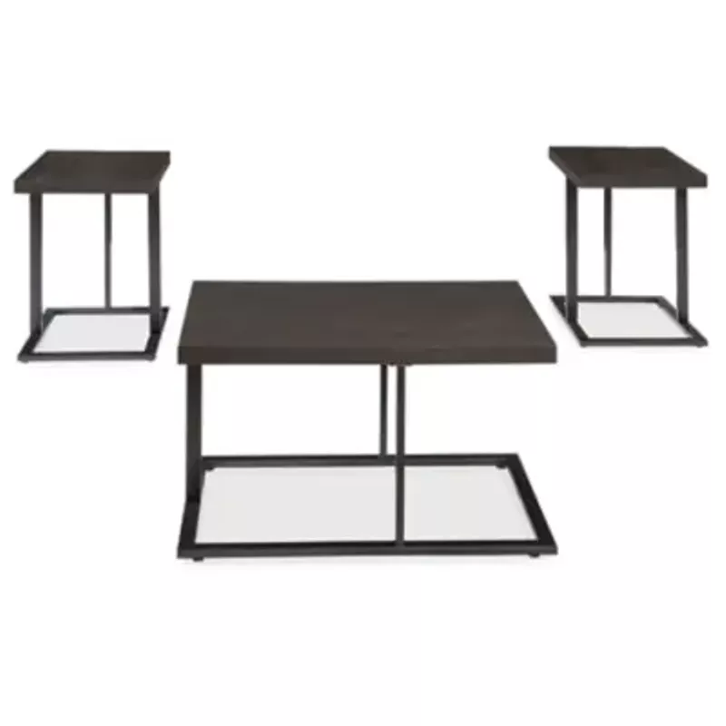 Bronze Finish Airdon Occasional Table Set (3/CN)