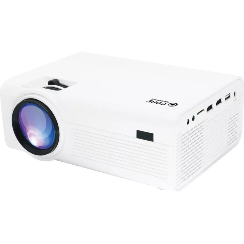 Core Innovations - 150” LCD Home Theater Projector - White